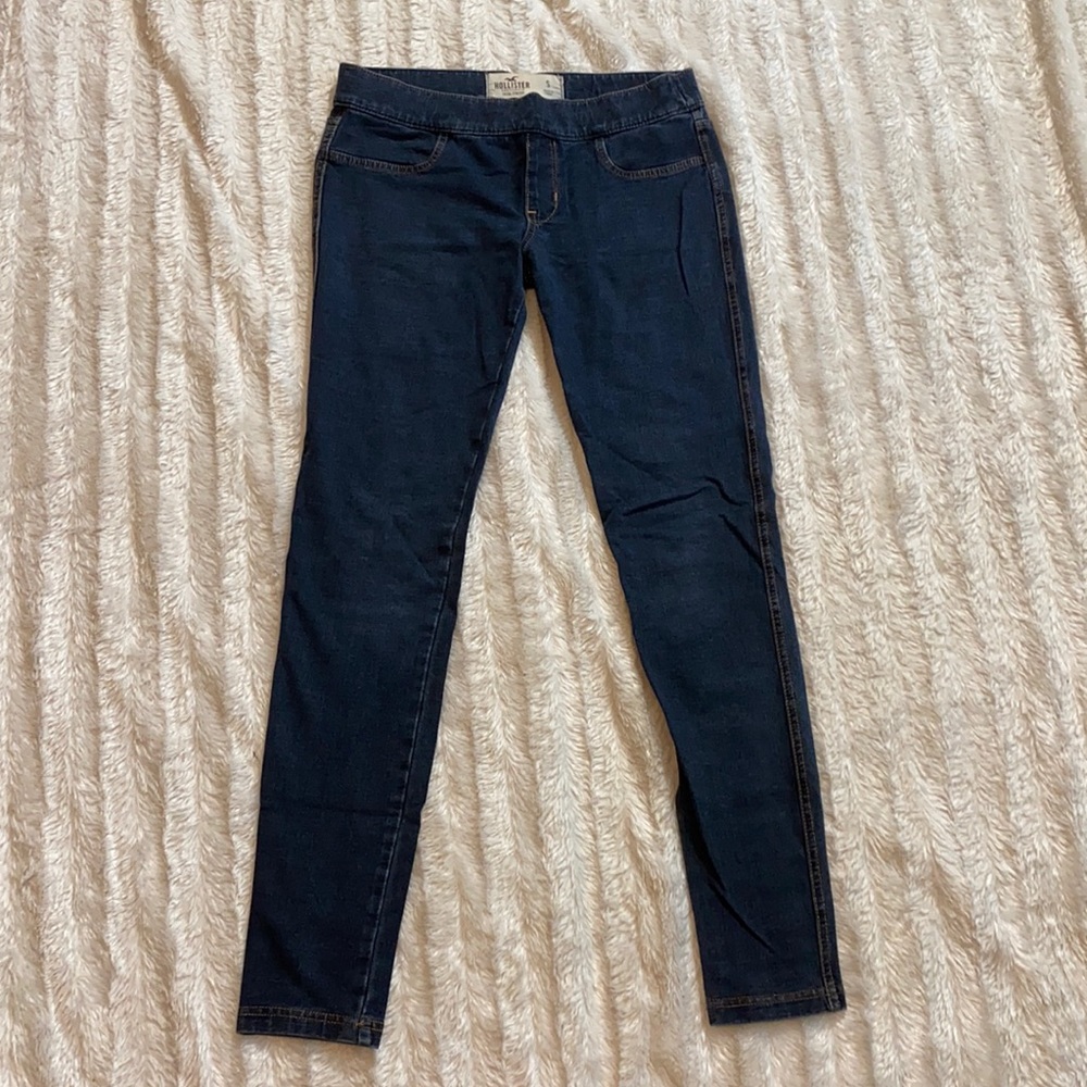Hollister jeggings dark blue stretchy jeans super comfy size small pants